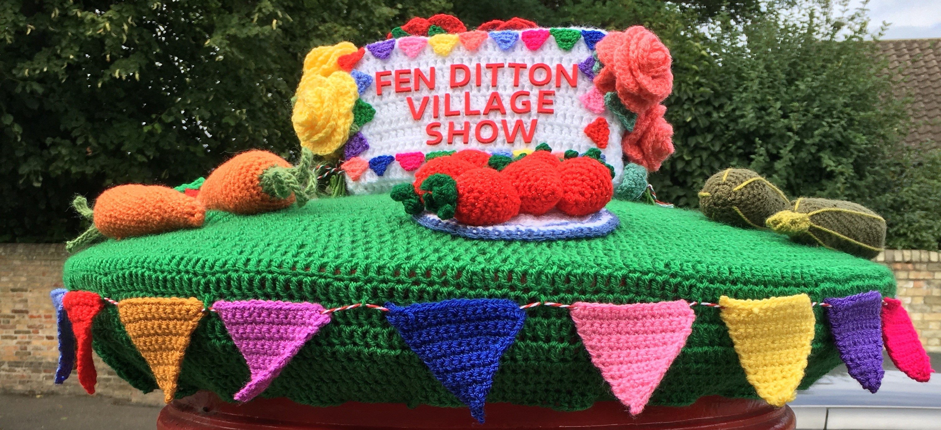 Fen Ditton Village Show Post Box Topper